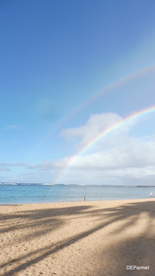 Double rainbow in hawaii
